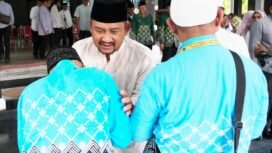 Bupati Anom Sambut Kepulangan Jemaah Haji Kloter 9 dan 10 Pemalang, Satu Jemaah Wafat di Tanah Suci