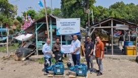 BRI Cabang Pemalang Berikan Bantuan 4 Mesin Perahu dan Dana Rp23 Juta untuk Nelayan Tanjungsari