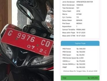 Kendaraan Dinas Kades Danasari Diduga Nunggak Pajak