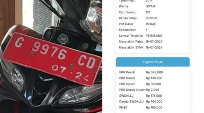 Kendaraan Dinas Kades Danasari Diduga Nunggak Pajak