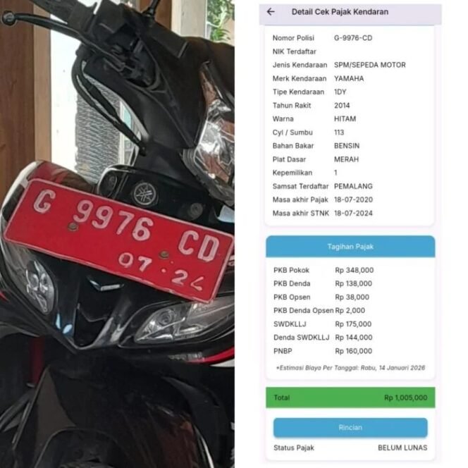 
					Kendaraan Dinas Kades Danasari Diduga Nunggak Pajak